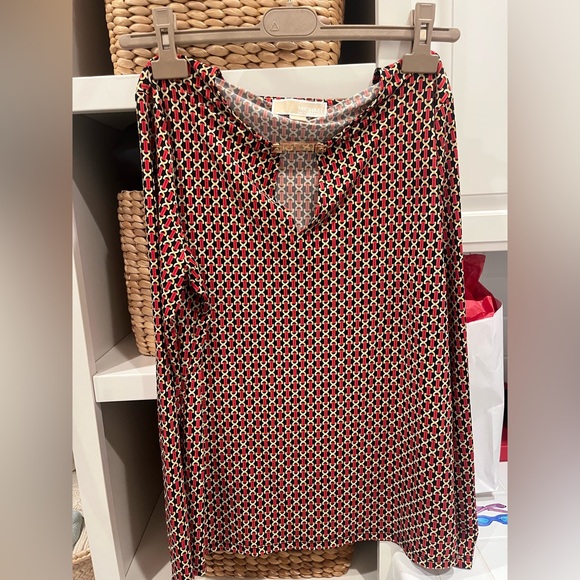 Michael Kors Tops - Michael KORS Print Blouse - Red and Black